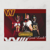 Good luck for Washington Commanders ポストカード (正面)