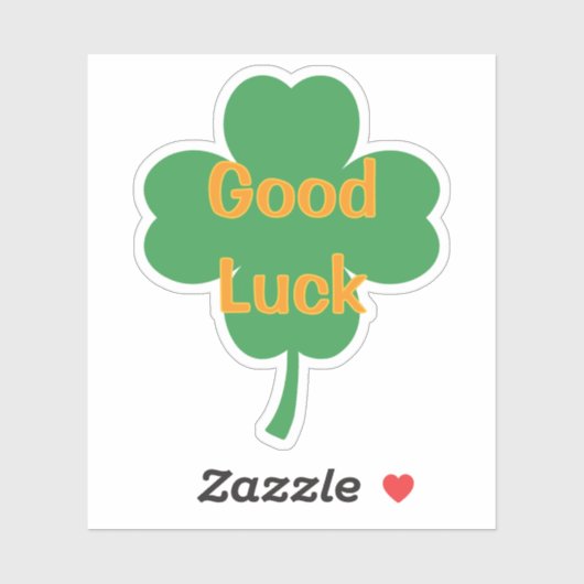 Good Luck Four-Leaf Clover St Patricks Day シール (シート)
