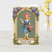 Good Luck Girl Roses Archway Card カード (黄色い花)