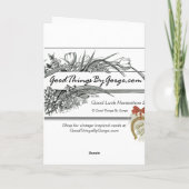 Good Luck Horseshoe空白の with inside カード (裏面)