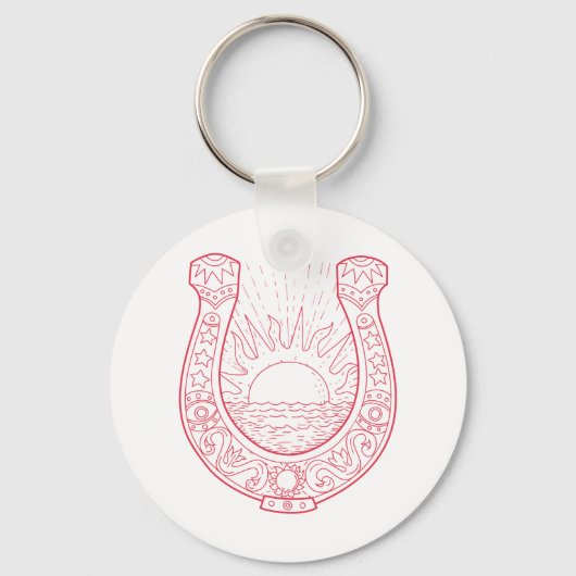 Good Luck Horseshoe キーホルダー (正面)