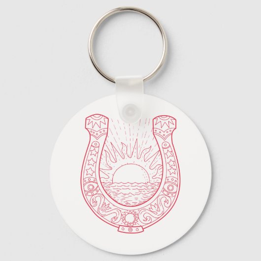 Good Luck Horseshoe キーホルダー (裏面)