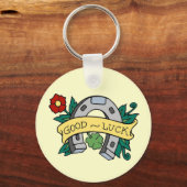 Good Luck Horseshoe - Keychain キーホルダー (正面)