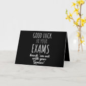 good Luck in your exams カード (黄色い花)