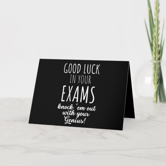 good Luck in your exams カード (正面)
