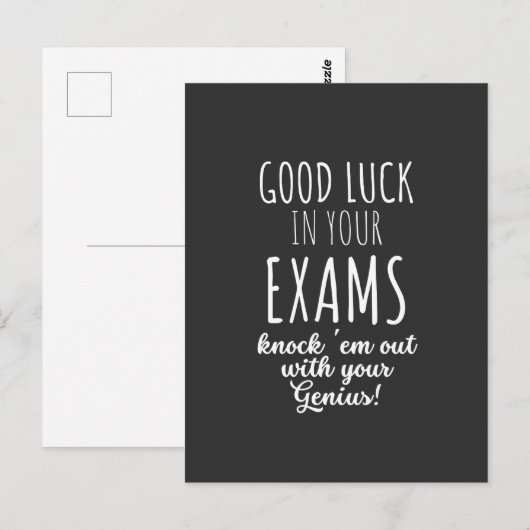 good Luck in your exams ポストカード (正面/裏面)