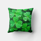 Good Luck Irish Four-Leaf Clovers クッション (裏面)