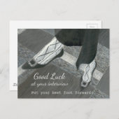 Good Luck Job Interviewはがき ポストカード (正面/裏面)