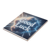 Good Luck — Light 白熱［赤熱］光を放つ Beによるクラウドタイポグラフィ タイル (側面)