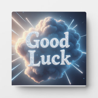 Good Luck — Light 白熱［赤熱］光を放つ Beによるクラウドタイポグラフィ フォトプラーク