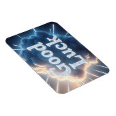 Good Luck — Light 白熱［赤熱］光を放つ Beによるクラウドタイポグラフィ マグネット (右側)