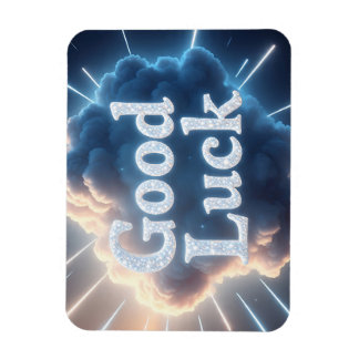 Good Luck — Light 白熱［赤熱］光を放つ Beによるクラウドタイポグラフィ マグネット