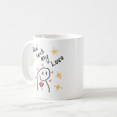 Good Luck My Love Mug – 自分のための完璧な贈り物 コーヒーマグカップ (正面左)