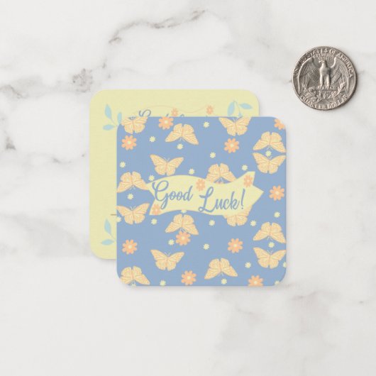 Good Luck Noteカード： ノートカード (正面/裏面インサイチュ)