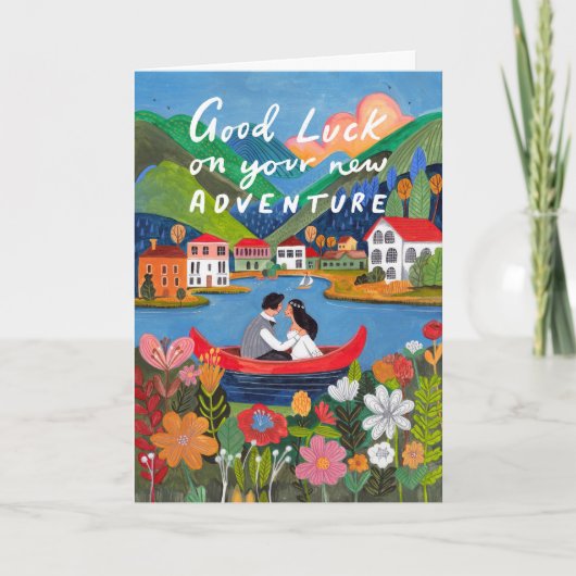 Good Luck on Your New Adventure Scenic Love カード (正面)