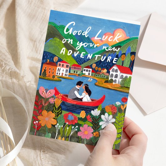 Good Luck on Your New Adventure Scenic Love カード