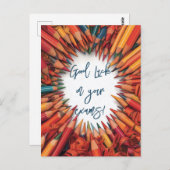 Good Luck on Your School Exams ポストカード (正面/裏面)