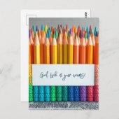 Good Luck on Your School Exams ポストカード (正面/裏面)