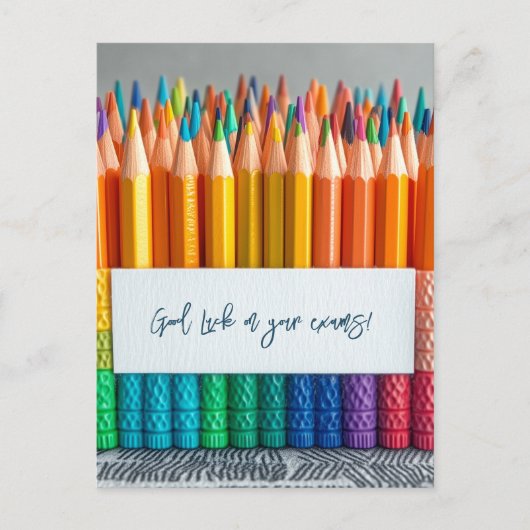 Good Luck on Your School Exams ポストカード (正面)