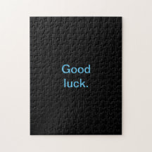 Good Luck or Your Words Hard Evil Fun All Black