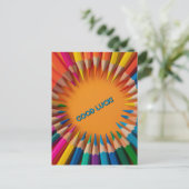 Good Luck Pencils Back-to-School ポストカード (スタンド正面)