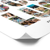 Good Luck Photo Collage同僚のお別れ退職した ポスター (角)