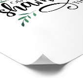 Good Luck Shamrock Irish賛美's Art ポスター (角)