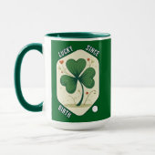 Good Luck Shamrock St Patrick’s Day - caneca マグカップ (左)