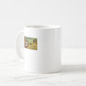 Good Luck This Halloween (ヴィンテージハロウィンカード) コーヒーマグカップ (正面左)