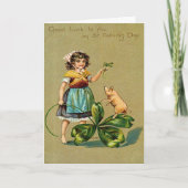 Good Luck to You St. Patrick's Day Greeting Card 招待状 (正面)