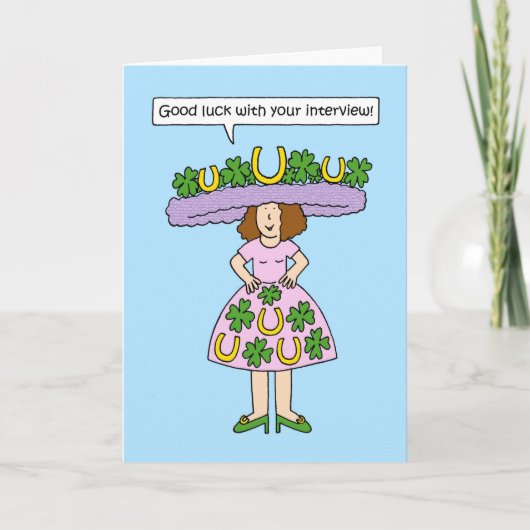 Good Luck with Your Interview(面接を頑張ってください) カード (正面)