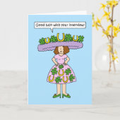 Good Luck with Your Interview(面接を頑張ってください) カード (黄色い花)