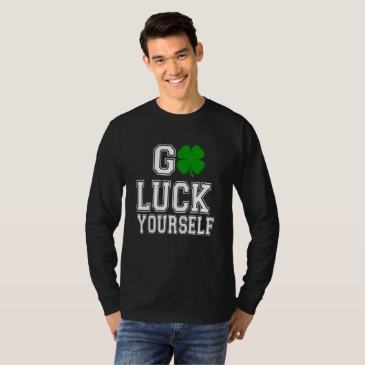 Good Luck Yourself Green C Saint Patrick's Day Tシャツ (正面フル)