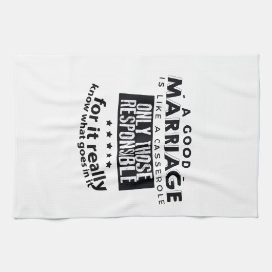 Good Marriage is Like a Casserole  キッチンタオル (横)