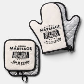 Good Marriage is Like a Casserole  鍋つかみ&鍋敷きセット (正面/裏面)