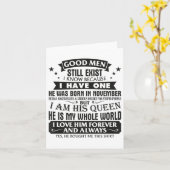 Good Men Still Exist I Know I Have One Born In Nov カード (黄色い花)