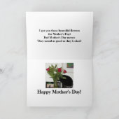 「Good Mews/Bad Mews Mother's Day」カード カード (内部)