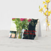 「Good Mews/Bad Mews Mother's Day」カード カード (黄色い花)