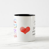 Good Moms, Happy Kids & Priorities Right ツートーンマグカップ (中央)