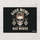 Good Moms Say Bad Words Funny ポストカード (裏面)