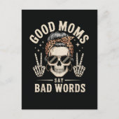 Good Moms Say Bad Words Funny ポストカード (正面)