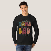 Good Moms Say Bad Words Groovy Daisy Flower Smile  Tシャツ (正面フル)