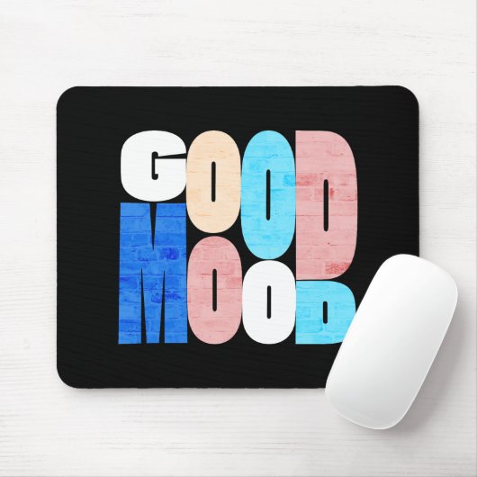 "Good Mood" Positive Vibes マウスパッド (マウス)