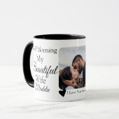 Good Morning私の美しい妻あなたを愛する写真 マグカップ (正面左)