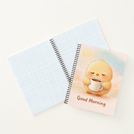 Good Morning Alma Chick Cute Journal Notebook ノートブック (内部)