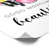 Good Morning Beautiful Makeup Watercolor Lipstick ポスター (角)