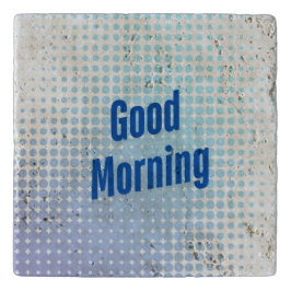 Good Morning Blue Dots トリベット