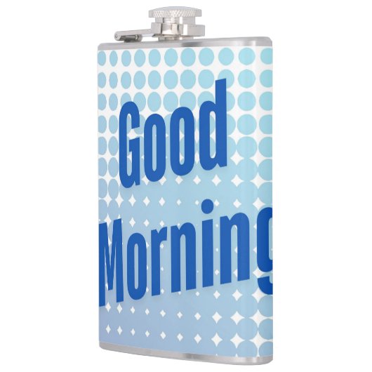 Good Morning Blue Dots フラスク (左)