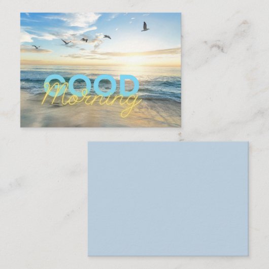 Good Morning Blue Sky プレイスカード (正面/裏面)