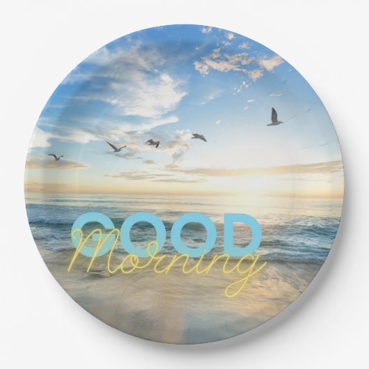 Good Morning Blue Sky ペーパープレート (正面)